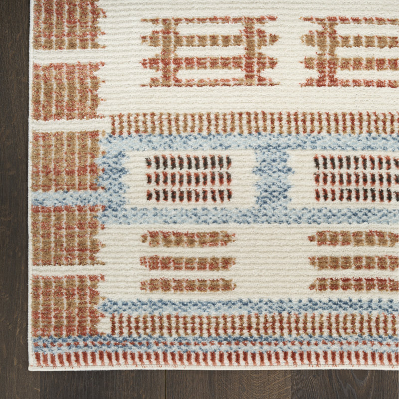 Marilo Power Loom Polyester Area Rug, Runner 2' x 6'