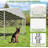 Dog Kennel Outside 10x10 FT  with Rotating Feeder Bowls