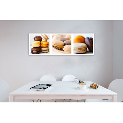 Dessert Macarons - No Frame Print on Canvas
