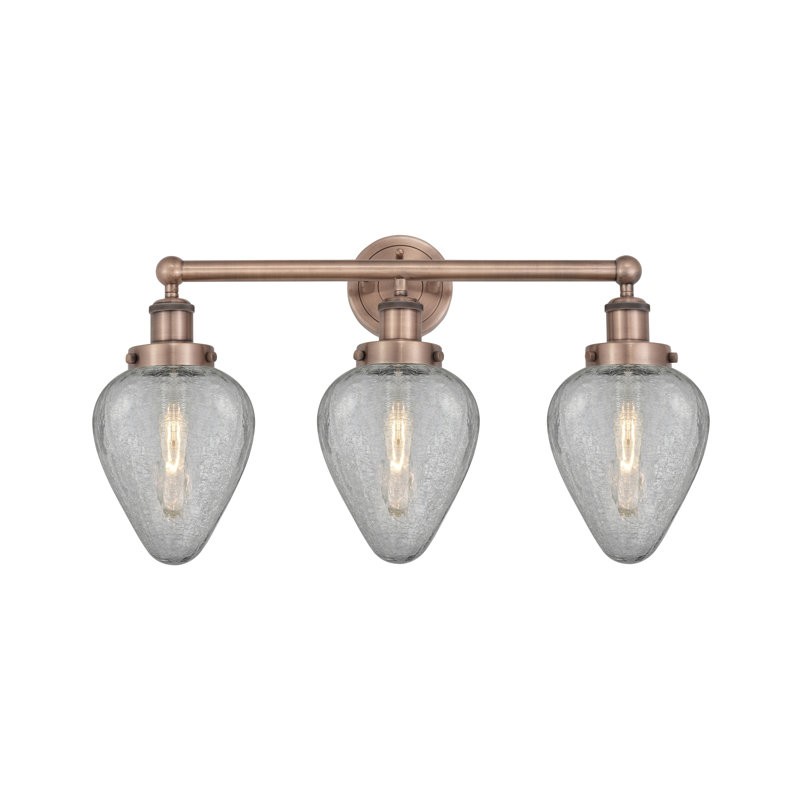 Éclairage pour meuble-lavabo à intensité variable 3 lumières Ameet, Cuivre antique