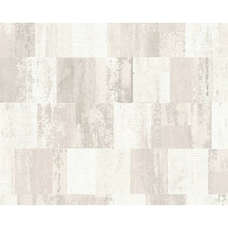 Rouleau de papier peint texturé L 33 pi x l 21 po, Crème / brun