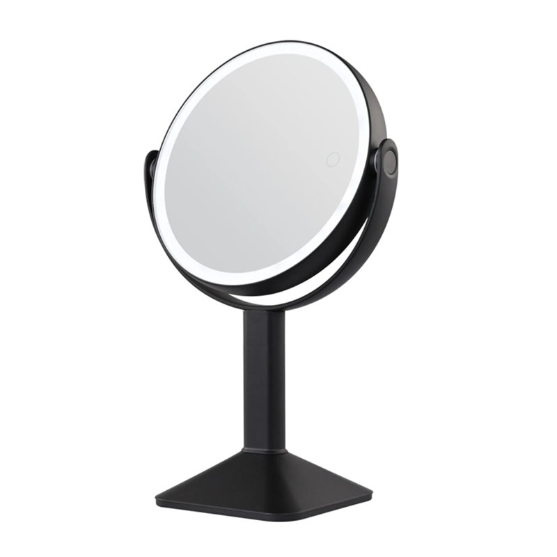 Miroir de maquillage lumineux pour table Clearview, Noir, noir, noir, noir