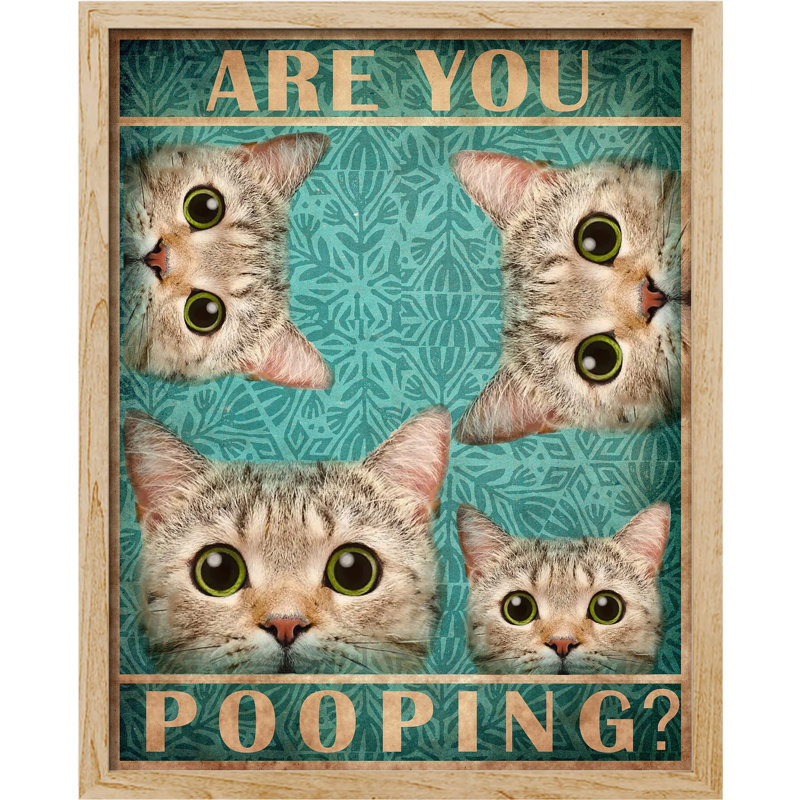 " Are You Pooping ", Natural, 10" H x 8" W