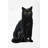 Black Cat Print On Canvas