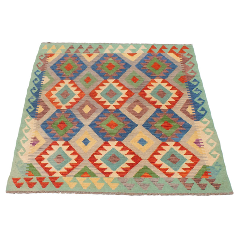 One-of-a-Kind 4'2" X 5'9" New Age Wool Area Rug in Light Green