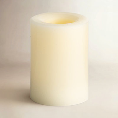 Cicily All Weather Outdoor Weighted LED Pillar Candle
