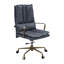 Chaise de bureau pivotante en cuir avec hauteur ajustable Porter-128760504