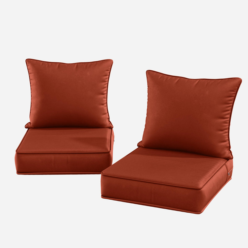 Coussin de siège / dossier d'extérieur, L 22 po x P 22 po, Marine