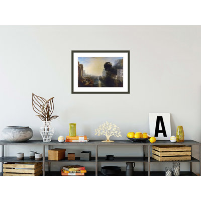Dido building Carthage by Joseph Mallord William Turner -Framed Giclee Print