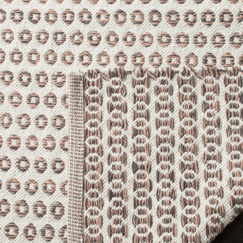 Church Street Hand Woven Cotton Geometric Rug, Rectangle 8' x 10'