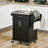 Kitchen Island On Wheels With Stainless Steel Countertop, Drawer, Towel Rack, And Spice Rack For Enhanced Utility And Mobility-645739400