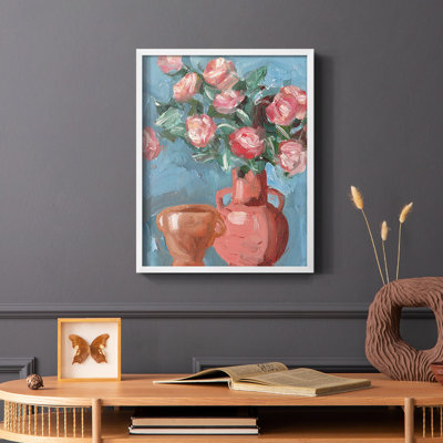 Rosa Blooms I Framed Print - Solid Wood