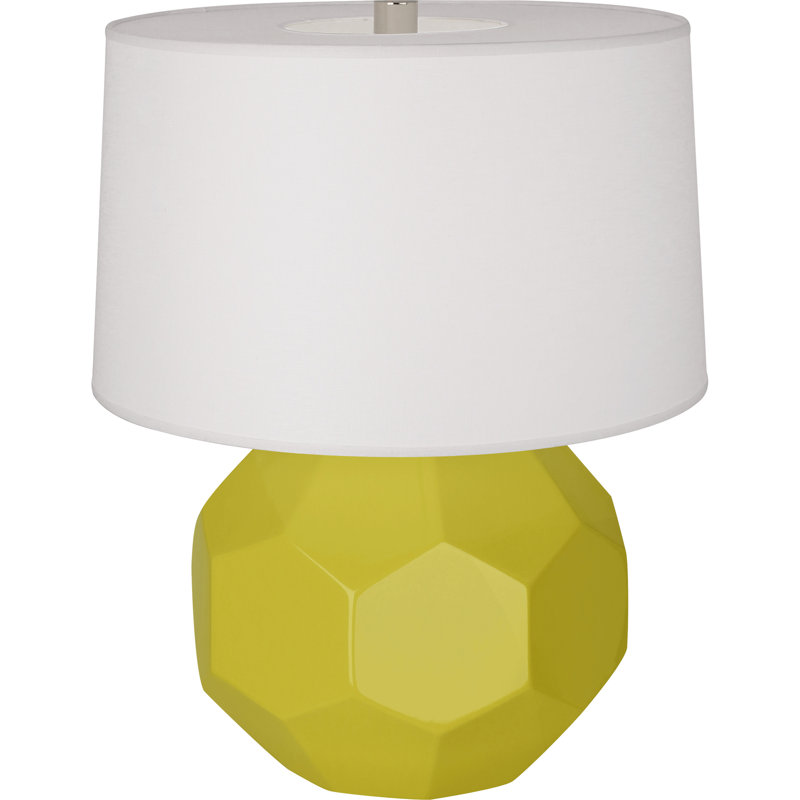Small Franklin Accent Lamp, Citron, 23.5" H x 19.5" W x 19.5" D