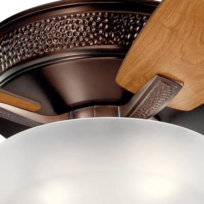 Monarch II" 52'' Ceiling Fan with LED Lights, Oil Brushed Bronze