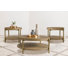 Ensemble de table basse et de table ronde 3 pièces Cirilla