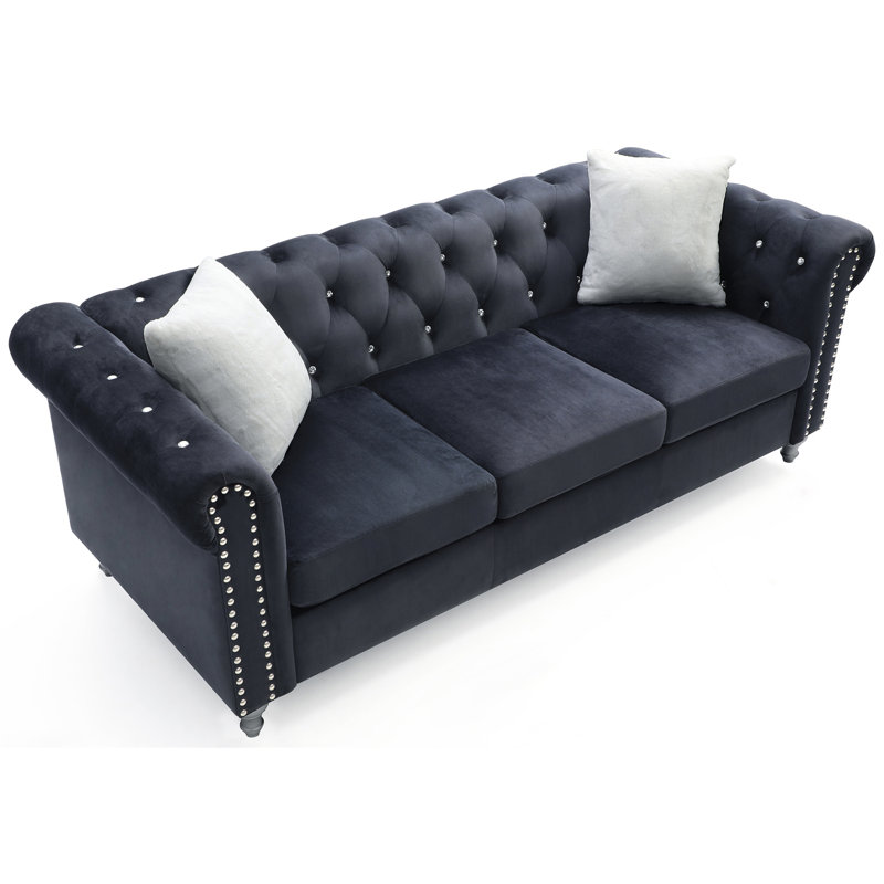 Canapé Raisa G863A-S, Noir