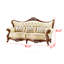 Canapé en cuir sculpté American Arm