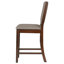 Chaise de comptoir rembourrée Lilwenn