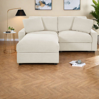 Modulaires modulaires peu encombrants, conception moderne en polyester beige pour la maison