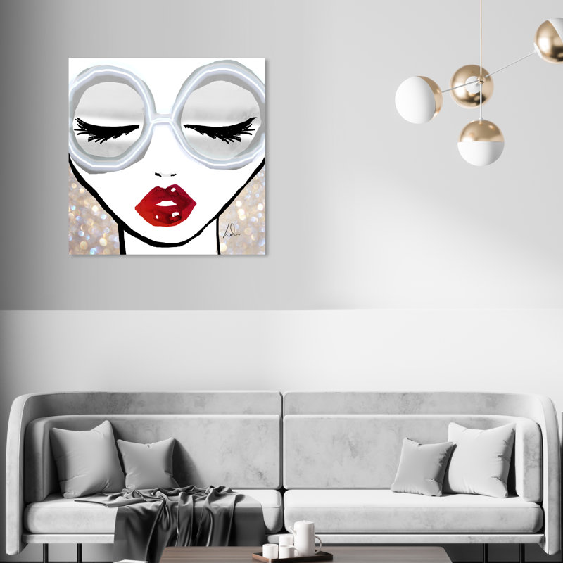 Prêt pour le rêve - peinture sur toile tendue, H 30 po x l 30 po