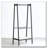 Solid Oak Wood Clothes Rack, Black Rattan Hanger Rack-Clothes Rack With Shelves-394719923