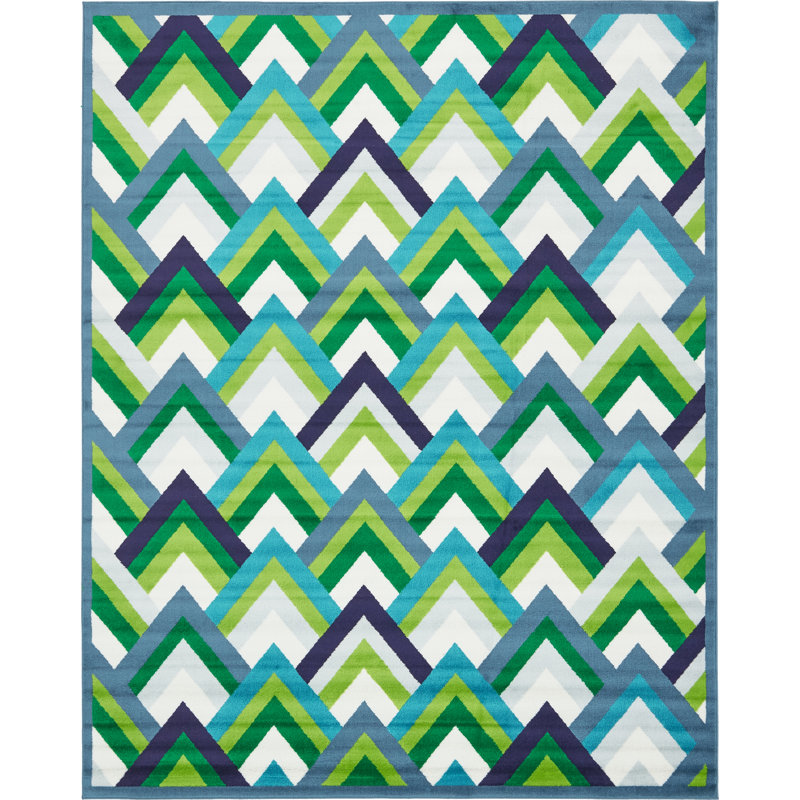 Tapis bleu Danoush, Rectangle 8 pi x 10 pi