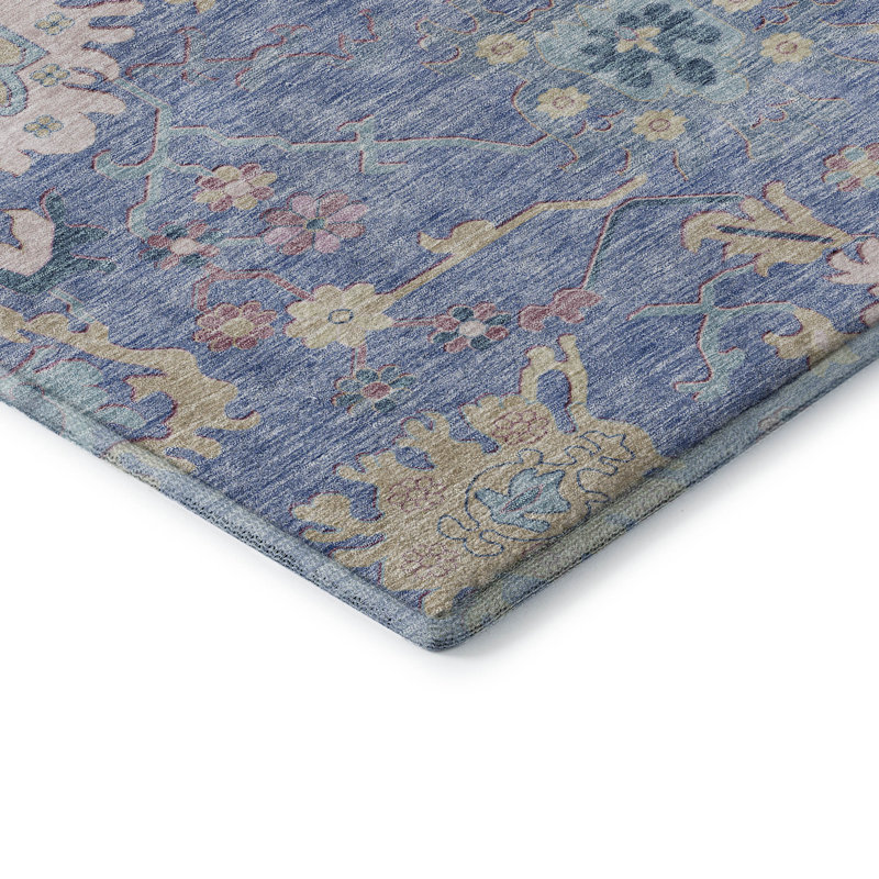 Premium Machine Washable Gurubaksh AMF1154 Global Rug, Round 8'