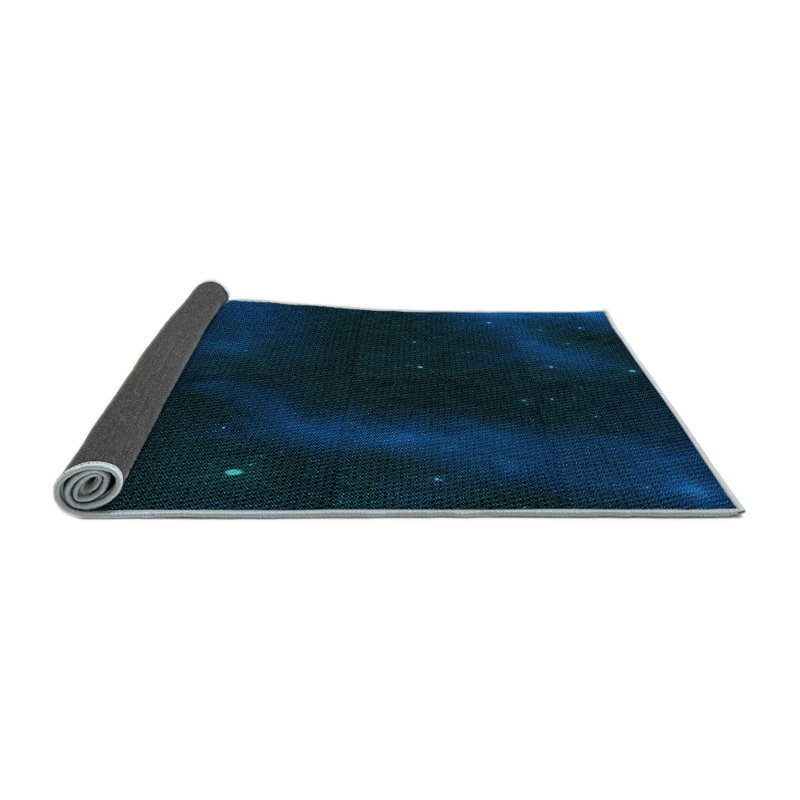 Tapis bleu marine, Rond 3 pi