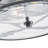 2-Lamp Circular Clear Glass Adjustable Iron Ceiling Light