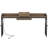 35.4" To 43.3" Height Adjustable Overbed Table With Wheels