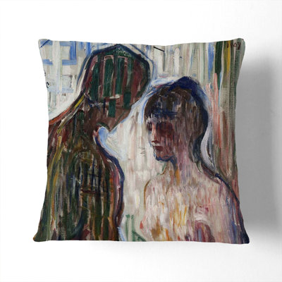 Nude Man And Woman Square Throw Cushion