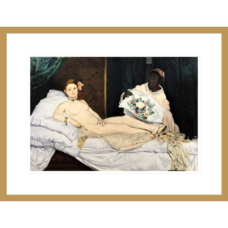 «Olympia» par Édouard Manet, impression giclée sur cadre, H 16,64 po x l 21,75 po