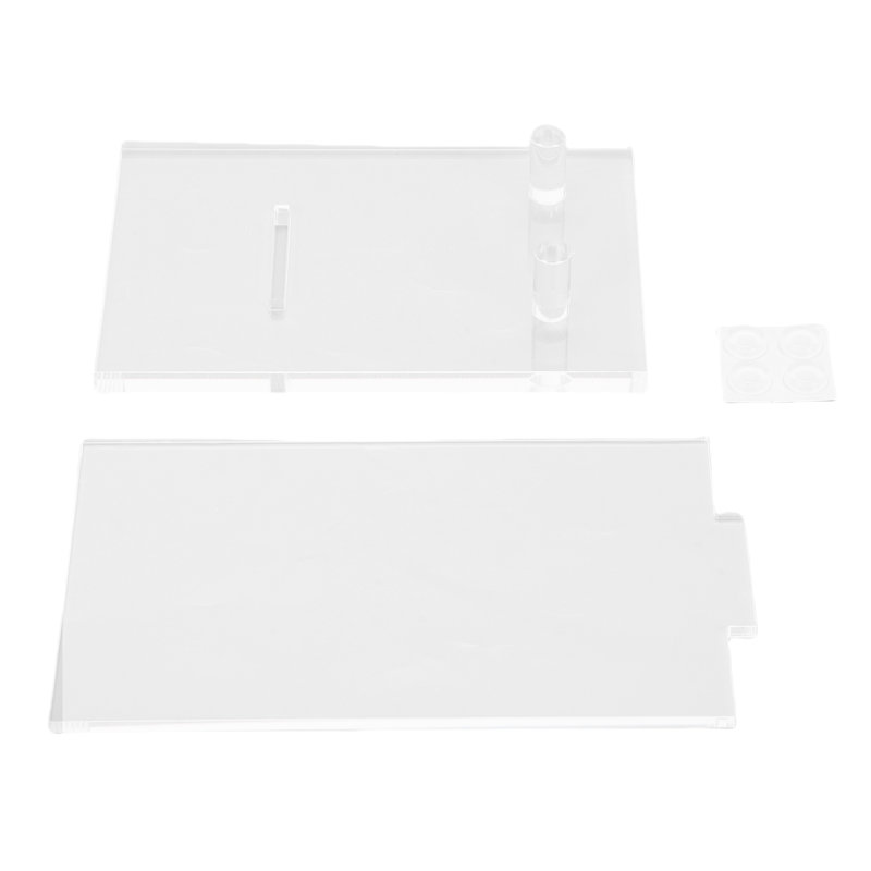 Présentoir à livres en acrylique avec cadre photo transparent pour la décoration de bureau à domicile ou sur un bureau.