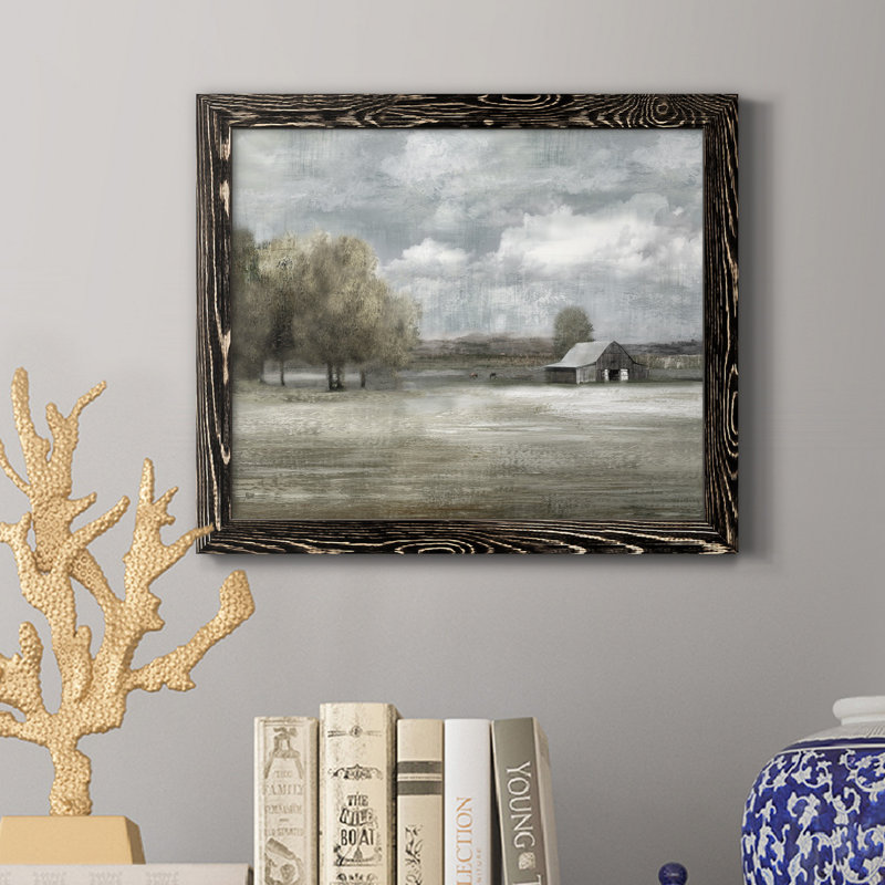 Country Quiet - Peinture sur toile encadrée, Noir, H 24 po x l 18 po x P 1,5 po