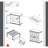 Classic Storage Cabinet Modern Traditional Accent Chest with Mirror Doors Pendant Pulls Wooden Furniture-450812656