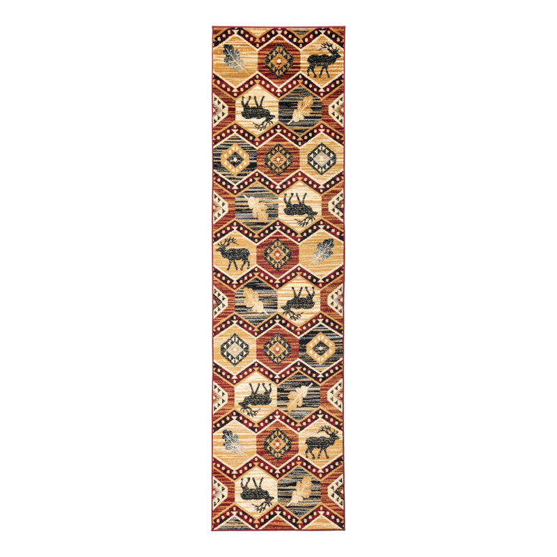 Pioneer Geometric Indoor Rug, Runner 2'11" x 12'