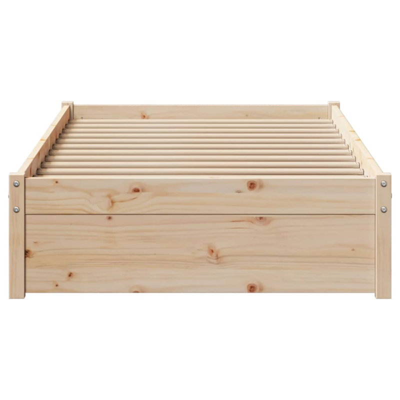 Solid Wood Drawers Bed Frame, Single (3')