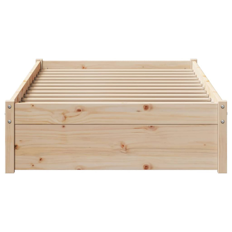 Solid Wood Storage Bed, Single (3')