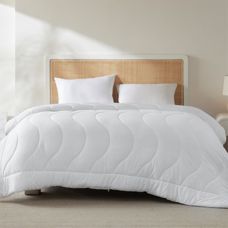 Insert de couette léger pour toutes les saisons, édredon en duvet synthétique ultra doux avec languettes d'angle, surpiqûres ondulées