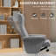 69cm Wide Velvet Swivel Standard Recliner