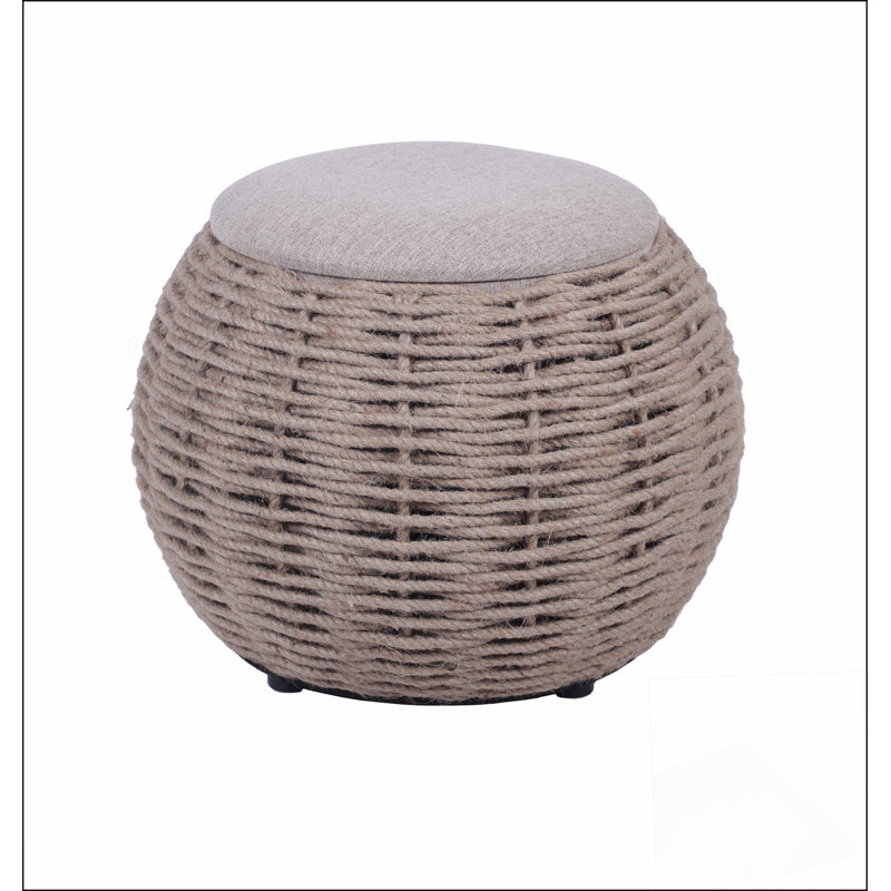 Woven Ottoman Comfortable choice, multiple functions, classic design, and cozy corners with Storage,