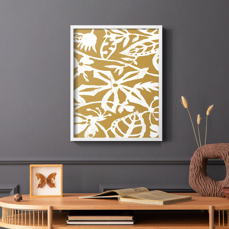 White On White IV V31 Framed Print - Solid Wood, White, 10" H x 8" W