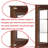Corner Curio Dispaly Cabinet Withs, Adjustable Tempered Glass Shelves, Mirrored Back(E26 Bulb Not Included)-1106419213