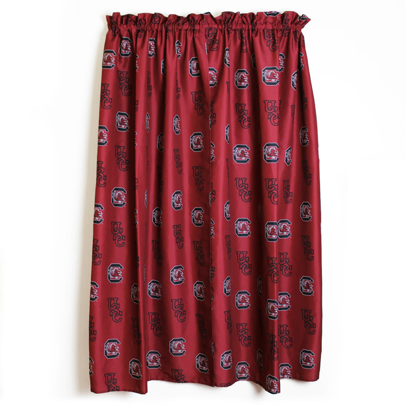 NCAA Semi Sheer Curtain Pair, 42" W x 84" L