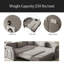 Canapé-lit en forme de L de 85,1 po avec lit escamotable, canapé-lit convertible surdimensionné avec poche latérale et port USB, canapé modulaire rembourré Teddy, pour salon, appartement, bureau-520980152