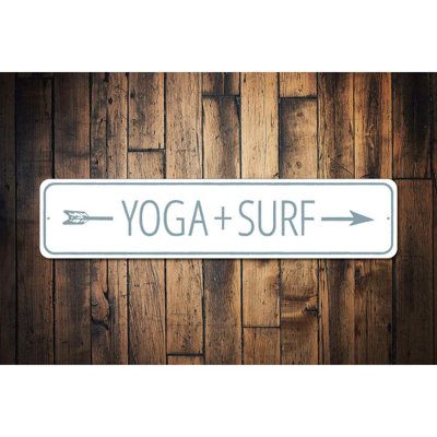 Plaque de yoga en aluminium
