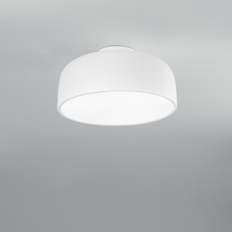 Acrylic Flush Mount, White