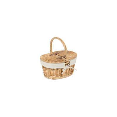 Wicker Child sized Lined Hamper