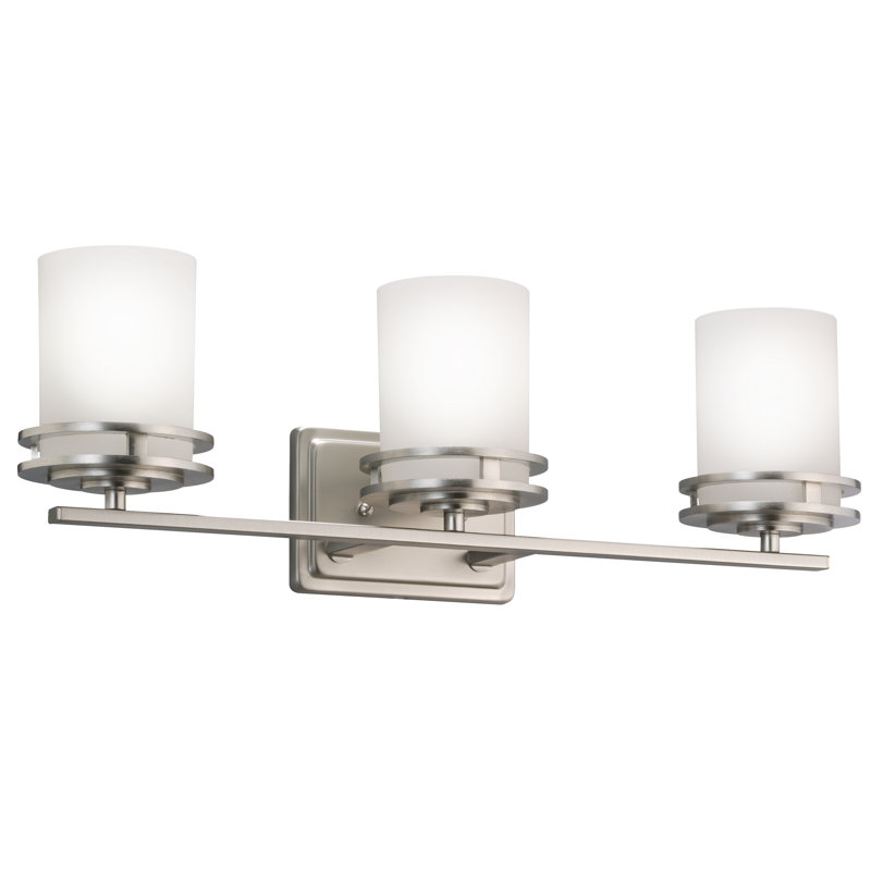 Hendrik 3 - Light Dimmable Vanity Light, Brushed Nickel, Incandescent