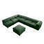 Canapé modulaire moderne avec rangement en tissu chenille doux de style contemporain Cylindrica pour le salon-1202623208